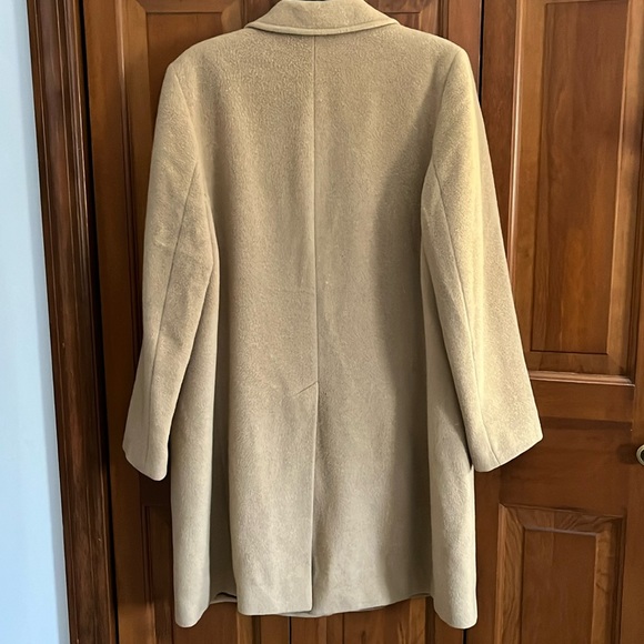Saxton Hall Camel Hair Pea Coat made in Italy Size 16 - Picture 2 of 9